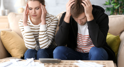 couple having trouble with finances